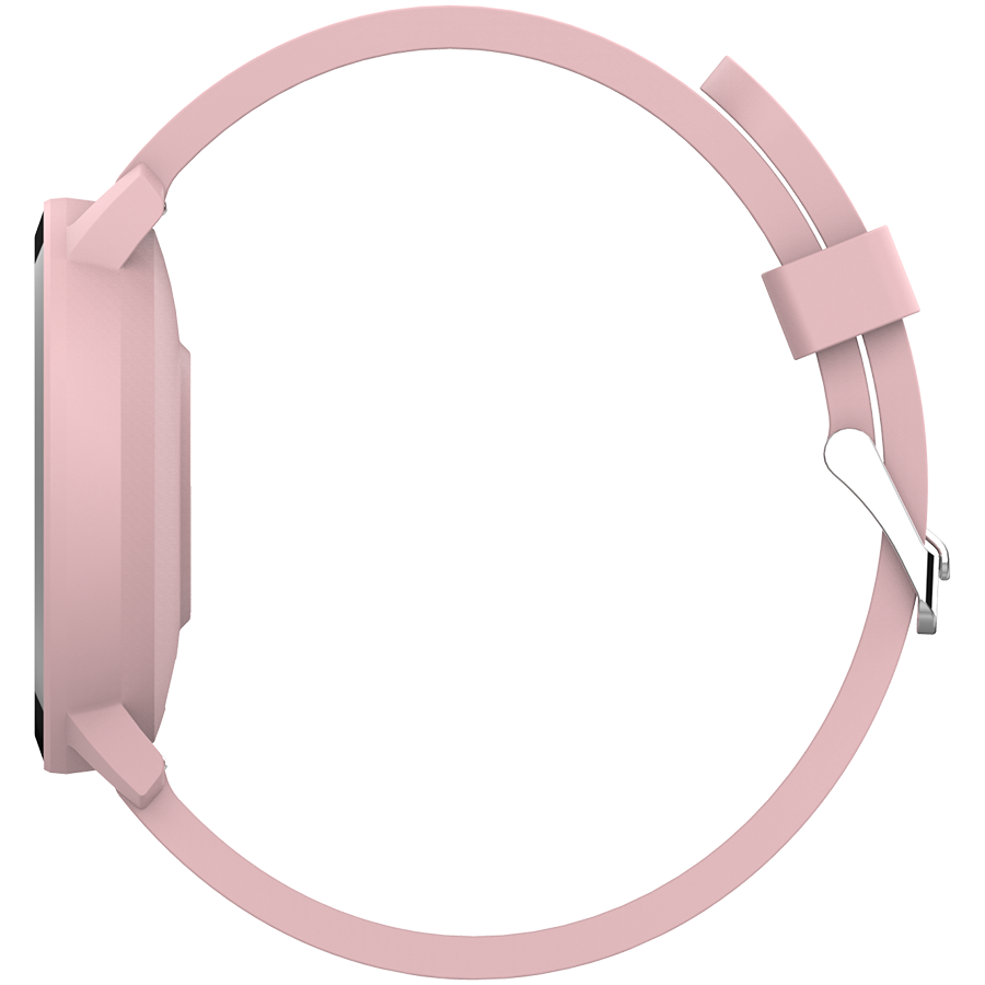 Smart watch, 1.3inches IPS full touch screen, Round watch, IP68 waterproof, multi-sport mode, BT5.0, compatibility with iOS and android, Pink, Host 25.2*42.5*10.7mm, Strap 20*250mm, 45g-3