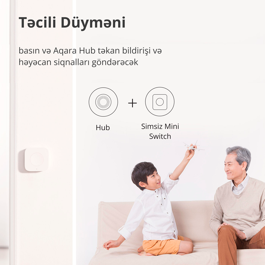 Aqara Wireless Mini Switch: Model No: WXKG11LM; SKU: AK010UEW01-28