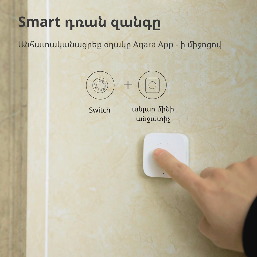 Aqara Wireless Mini Switch: Model No: WXKG11LM; SKU: AK010UEW01-37
