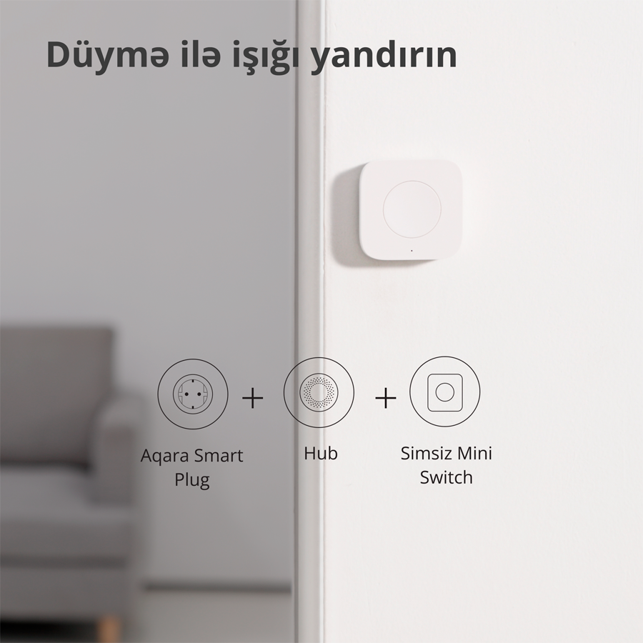 Aqara Wireless Mini Switch: Model No: WXKG11LM; SKU: AK010UEW01-40