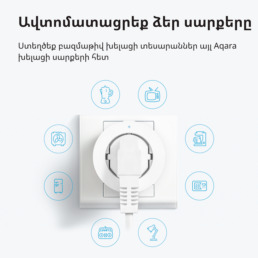 Pametna utičnica Zigbee Aqara - SP-EUC01-10