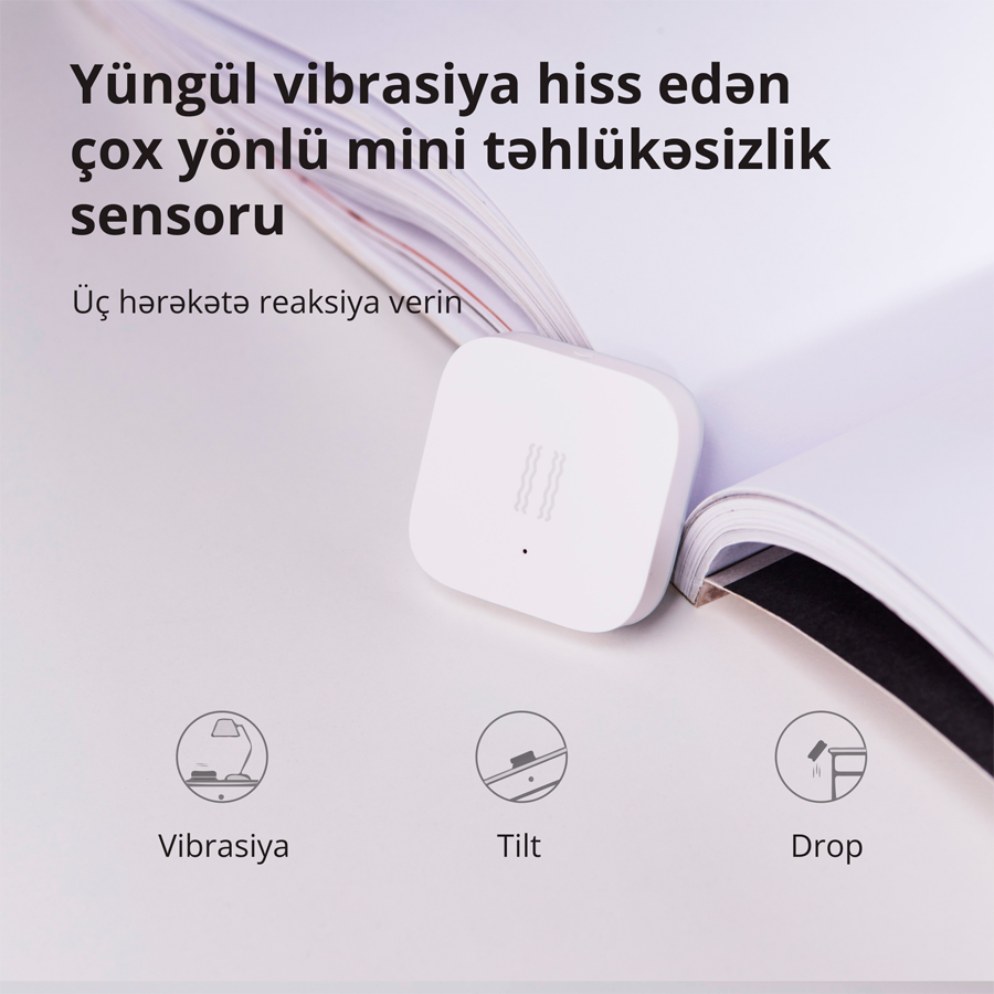 Senzor AQARA VIBRATION SENSOR DJT11LM (baterija cr2032, zigbee, bijela)-21