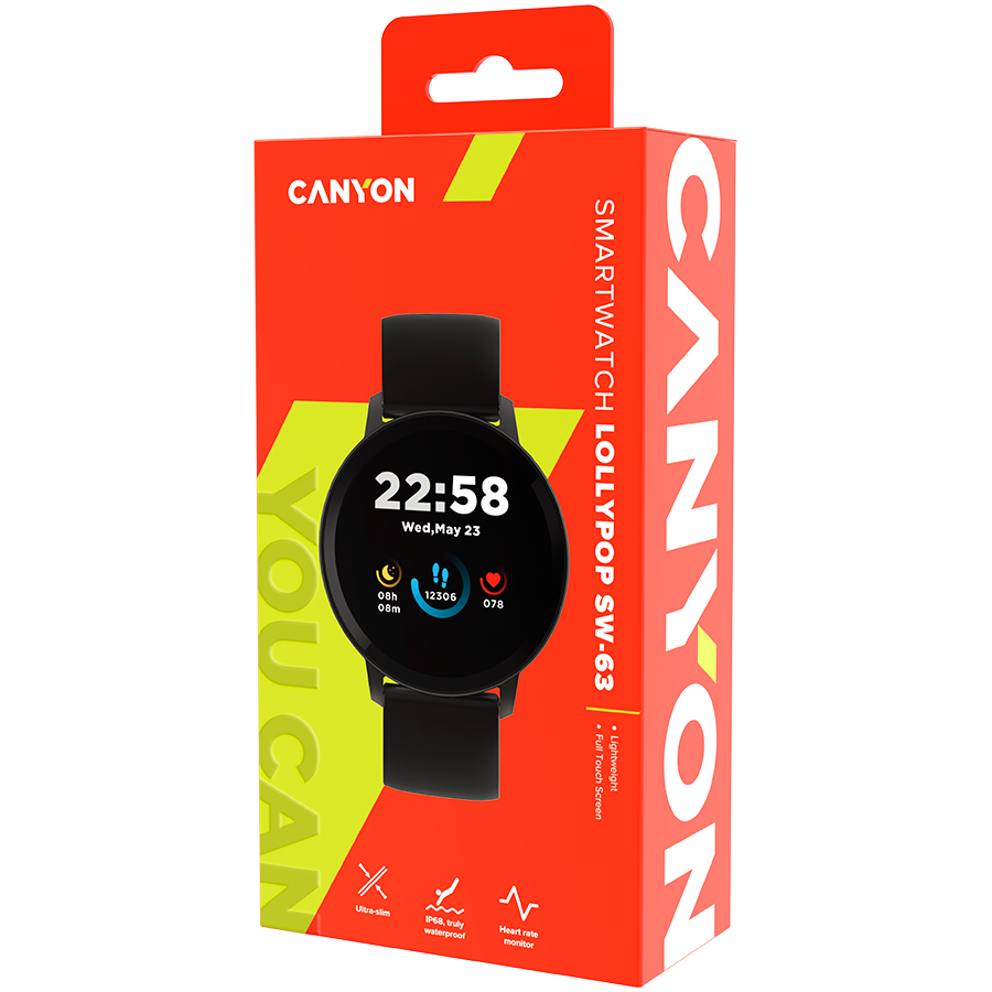 Smart watch, 1.3inches IPS full touch screen, Round watch, IP68 waterproof, multi-sport mode, BT5.0, compatibility with iOS and android crna , Host 25.2*42.5*10.7mm, Strap 20*250mm, 45g-5