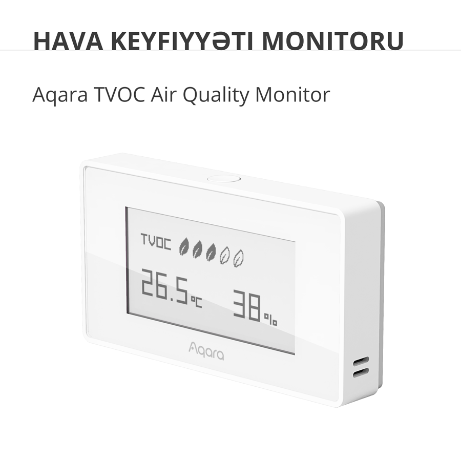 Aqara TVOC Air Quality Monitor: Model No: AAQS-S01; SKU: AS029GLW02-1