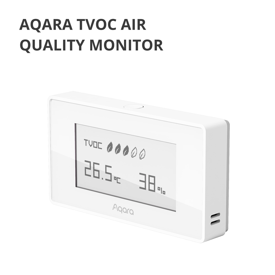 Aqara TVOC Air Quality Monitor: Model No: AAQS-S01; SKU: AS029GLW02-3