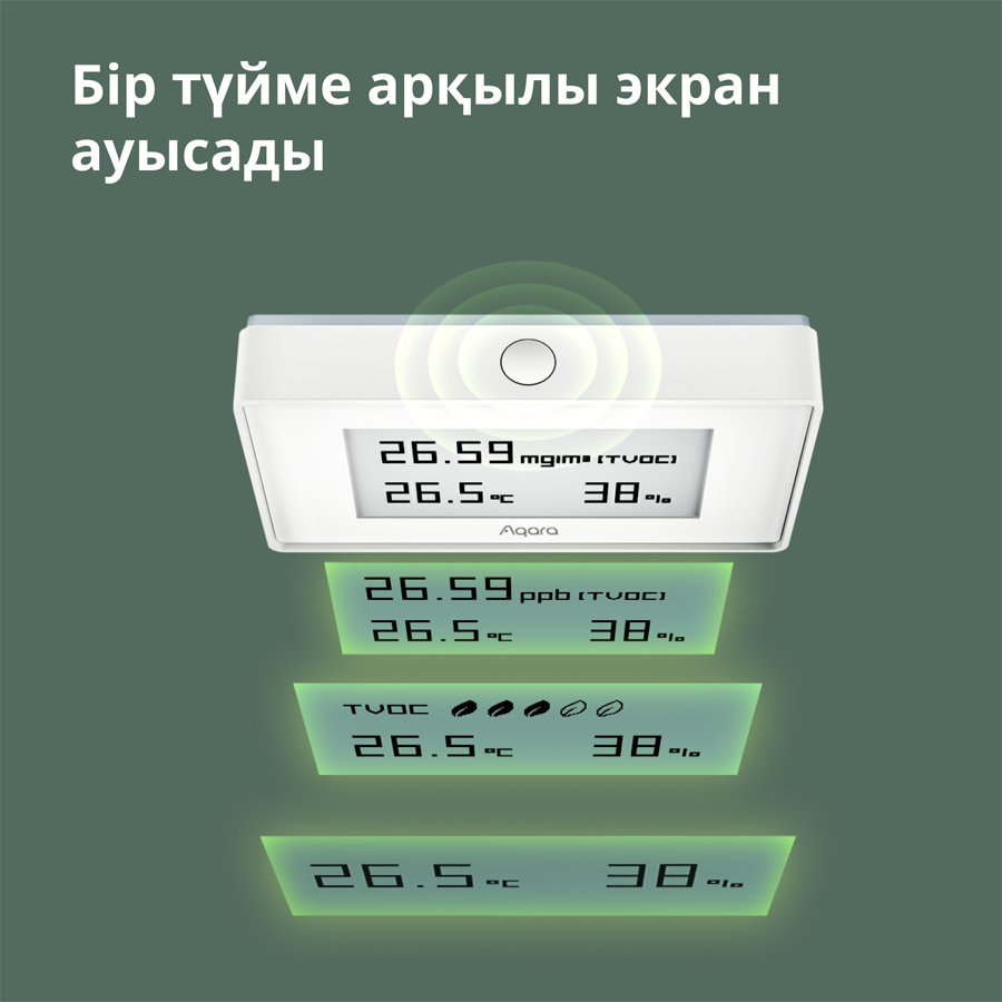 Aqara TVOC Air Quality Monitor: Model No: AAQS-S01; SKU: AS029GLW02-41