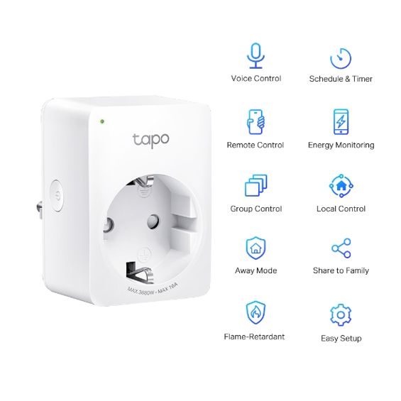 Mini Pametna Wi-Fi utičnica TP-LINK Tapo P110 (bežična veza, upravljanje putem aplikacije)-6