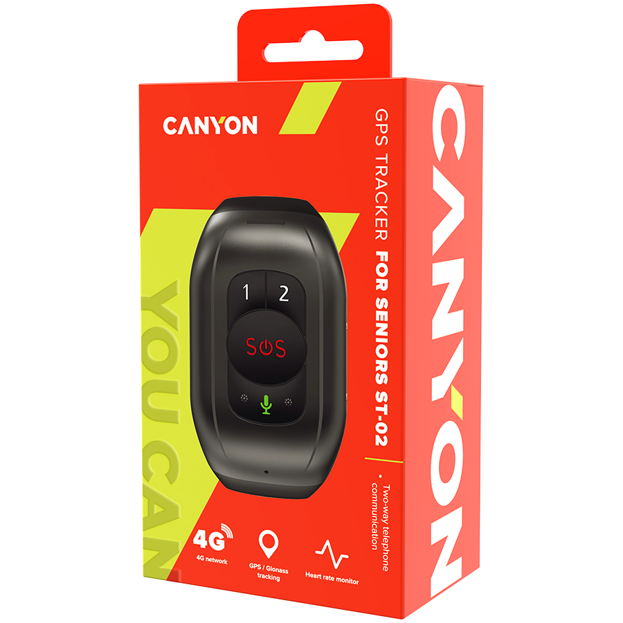Senior Tracker, UNISOC 8910DM, GPS function, SOS button, IP67 waterproof, single SIM, 32+32MB, GSM(850/900/1800/1900MHz), 4G Brand(1/2/3/5/7/8/20), 1000mAh, compatibility with iOS and android crna,-4