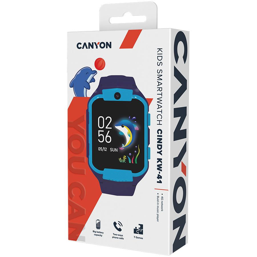 Dječji pametni sat CANYON Cindy CNE-KW41BL plavi, Nano-Sim-7