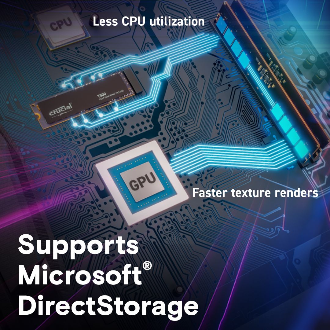 SSD CRUCIAL T500 (500GB, PCIe Gen4, NVMe, M.2)-4