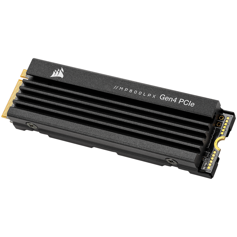 SSD CORSAIR MP600 PRO LPX (2TB, M.2 NVMe, PCIe Gen. 4 x4, 7100 MB/s čitanje, 6800 MB/s pisanje, 3D NAND, AES 256-bit Encryption, Heatsink)-1