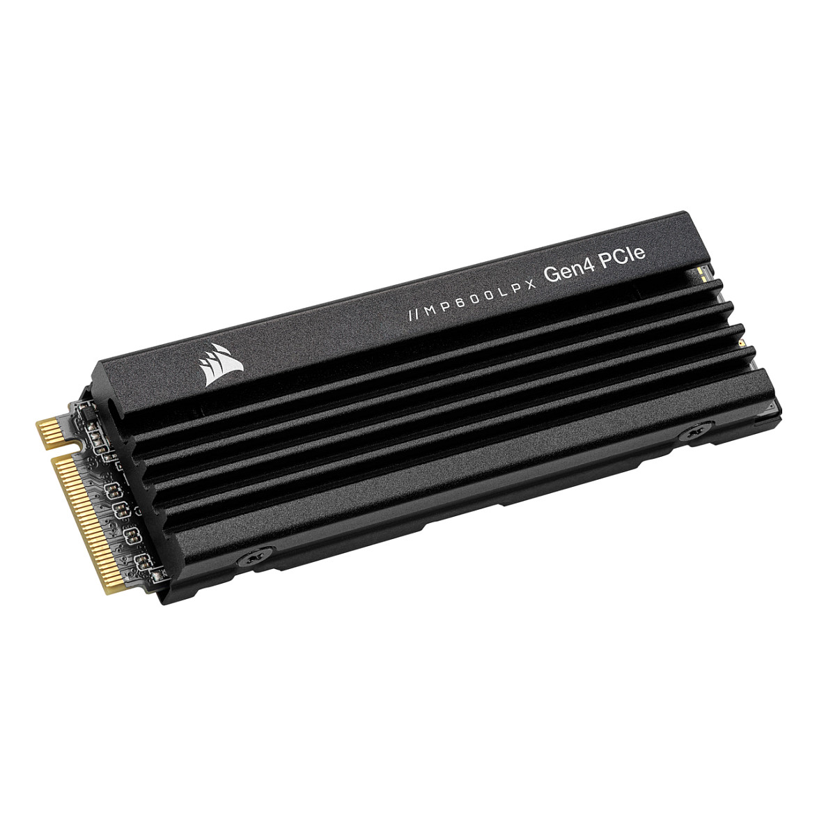 SSD CORSAIR MP600 PRO LPX (2TB, M.2 NVMe, PCIe Gen. 4 x4, 7100 MB/s čitanje, 6800 MB/s pisanje, 3D NAND, AES 256-bit Encryption, Heatsink)-0