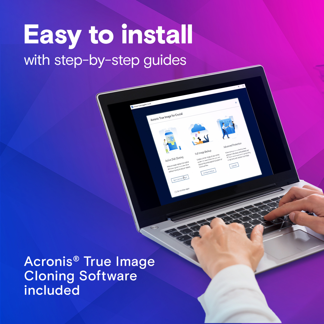 Crucial SSD P3 Plus 1000GB/1TB M.2 2280 PCIE Gen4.0 3D NAND, R/W: 5000/4200 MB/s, Storage Executive + Acronis SW included-3