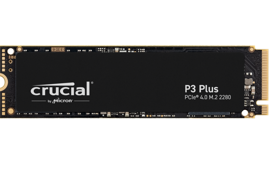 Crucial SSD P3 Plus 1000GB/1TB M.2 2280 PCIE Gen4.0 3D NAND, R/W: 5000/4200 MB/s, Storage Executive + Acronis SW included-1