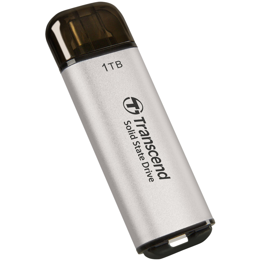 Prijenosni SSD TRANSCEND (1tb, usb-c, 1050/950mb/s, srebrni)-0