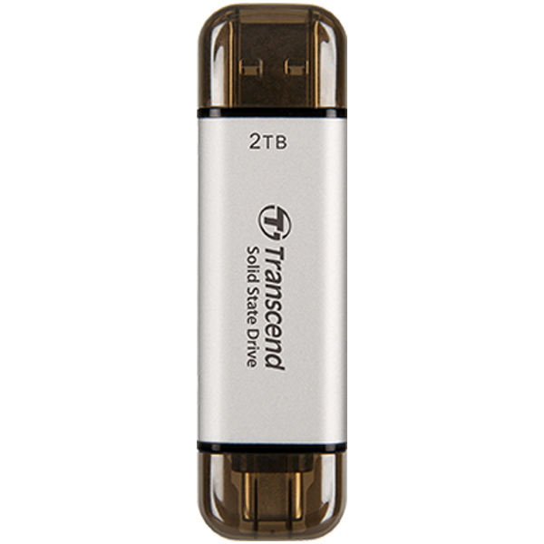 Transcend 2TB, External SSD, ESD310S, USB 10Gbps, Type C/A-0