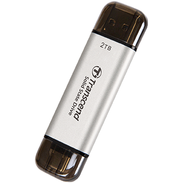 Transcend 2TB, External SSD, ESD310S, USB 10Gbps, Type C/A-2