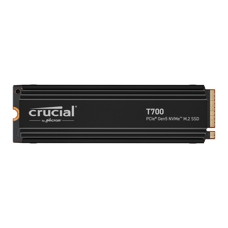 SSD CRUCIAL T700 1TB (kapacitet 1 TB, PCIe Gen5, NVMe, M.2 22x80mm, maksimalna brzina čitanja 11700 MB/s, maksimalna brzina pisanja 9500 MB/s, 3D NAND, heatsink)-6