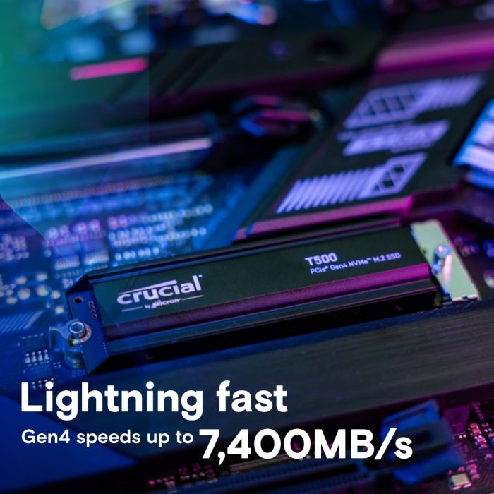 SSD CRUCIAL T500 1TB PCIe Gen4 NVMe M.2 SSD s hladnjakom-2