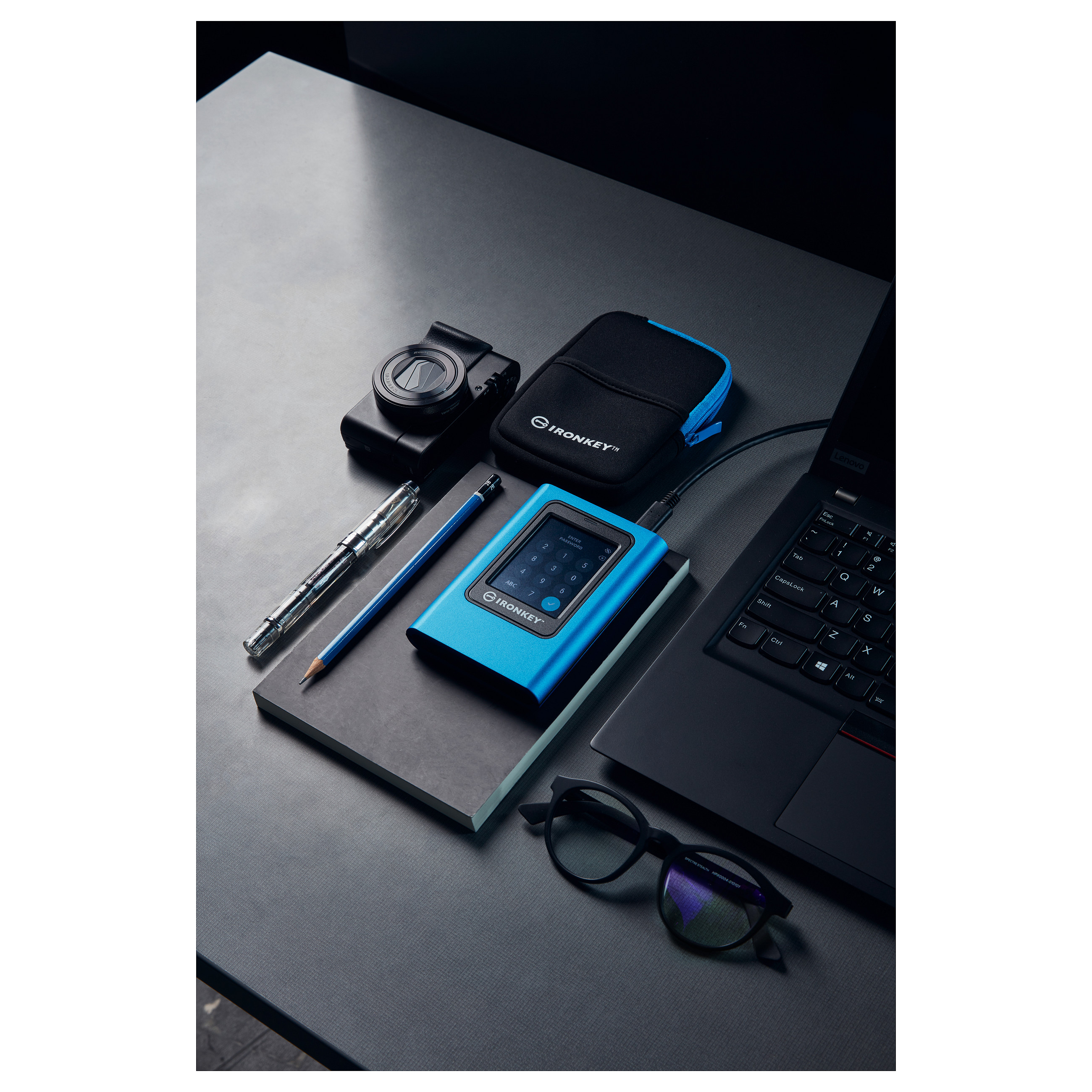 Kingston 1920GB IronKey Vault Privacy 80 XTS-AES 256-bit Encrypted External SSD EAN: 740617328424-3