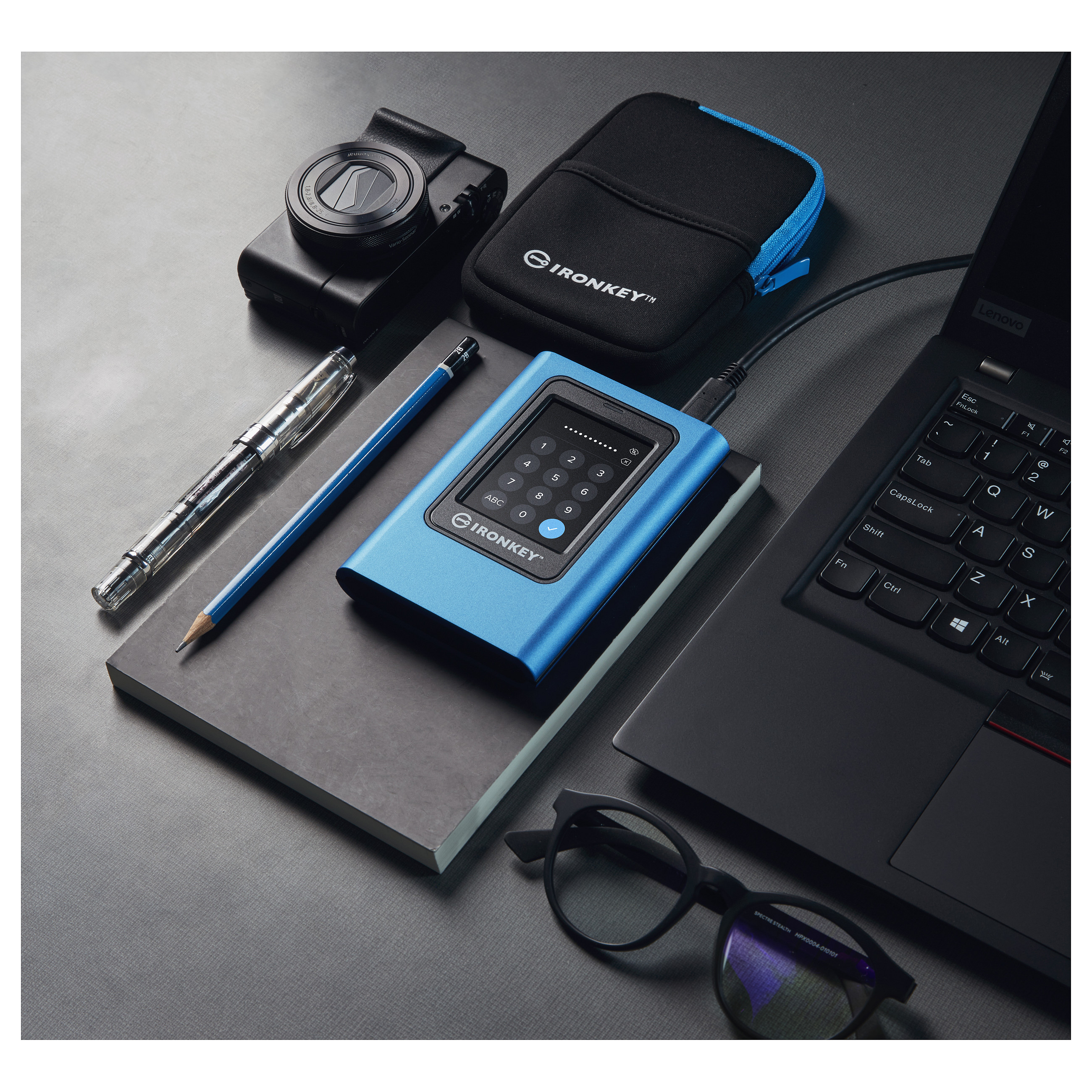Kingston 1920GB IronKey Vault Privacy 80 XTS-AES 256-bit Encrypted External SSD EAN: 740617328424-5