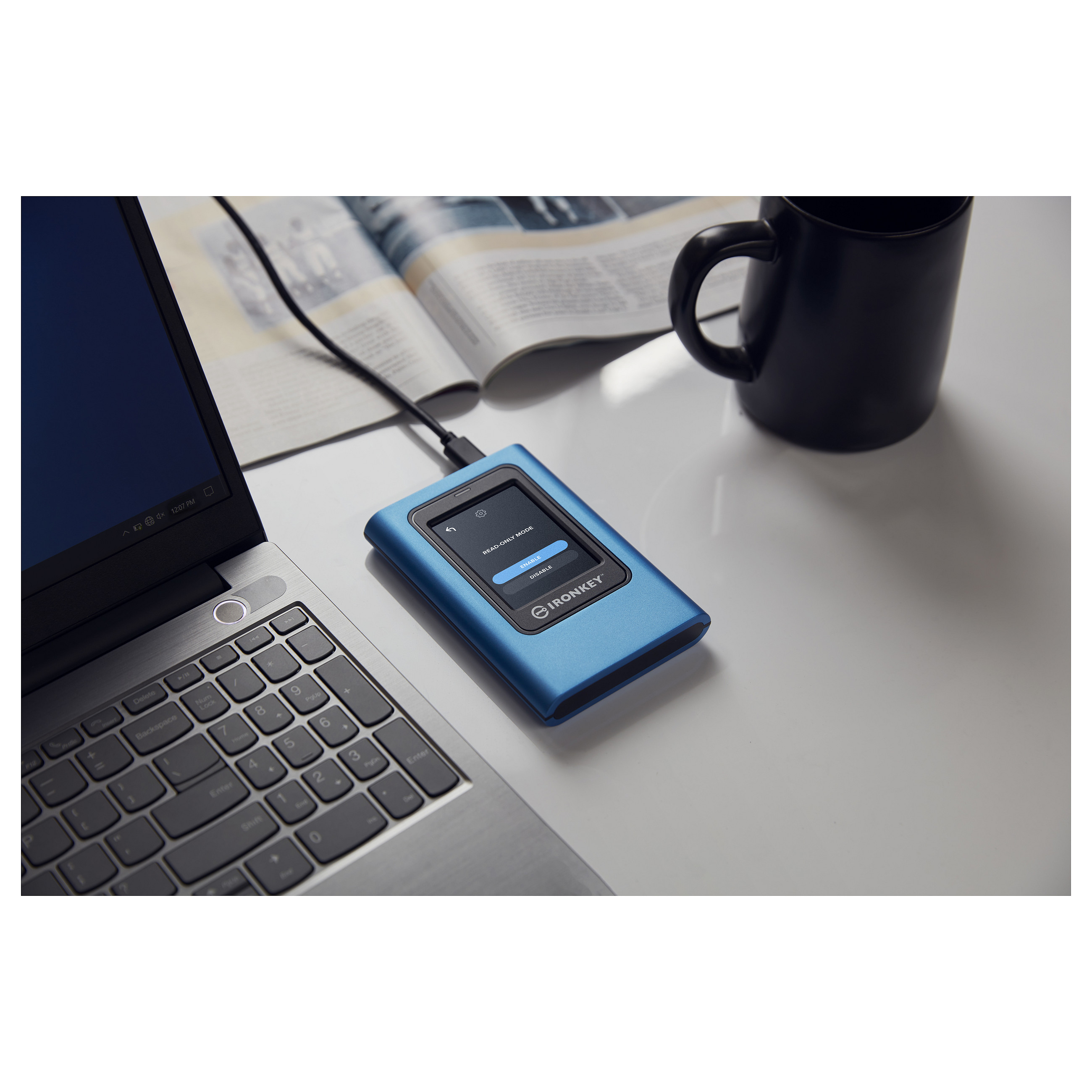 Kingston 1920GB IronKey Vault Privacy 80 XTS-AES 256-bit Encrypted External SSD EAN: 740617328424-9