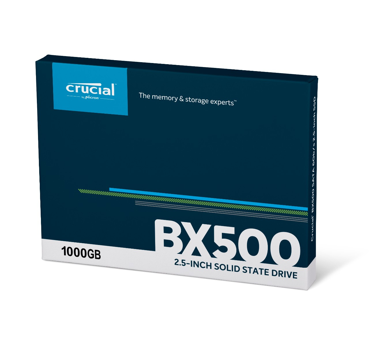 CRUCIAL BX500 1TB SSD, 2.5” 7mm, SATA 6 Gb/s, Read/Write: 540 / 500 MB/s-2