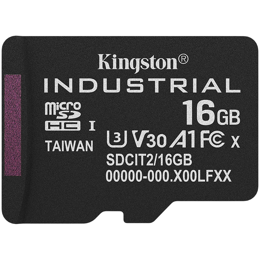 Micro SDXC kartica KINGSTON 16GB Industrial C10 A1 pSLC + SD Adapter (NAND Flash, Class 10 UHS-I U3, -40 do 85 °C, ECC tehnologija)-3