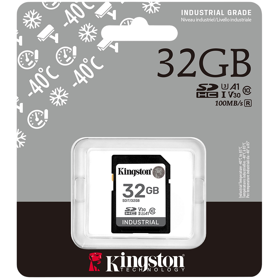 SD kartica KINGSTON 32GB SDHC Industrial (C10, UHS-I U3, V30, A1, pSLC, -40C do 85C)-2