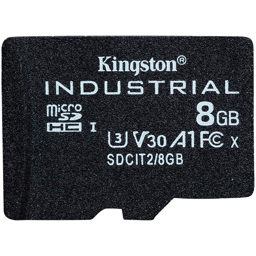 Kingston 8GB microSDHC Industrial C10 A1 pSLC Card Single Pack w/o Adapter EAN: 740617321005-2