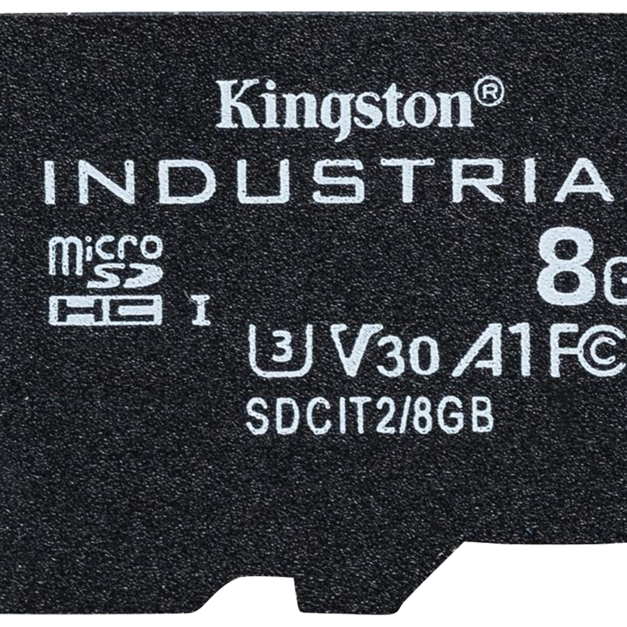 Kingston 8GB microSDHC Industrial C10 A1 pSLC Card Single Pack w/o Adapter EAN: 740617321005-3