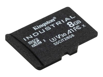 Kingston 8GB microSDHC Industrial C10 A1 pSLC Card Single Pack w/o Adapter EAN: 740617321005