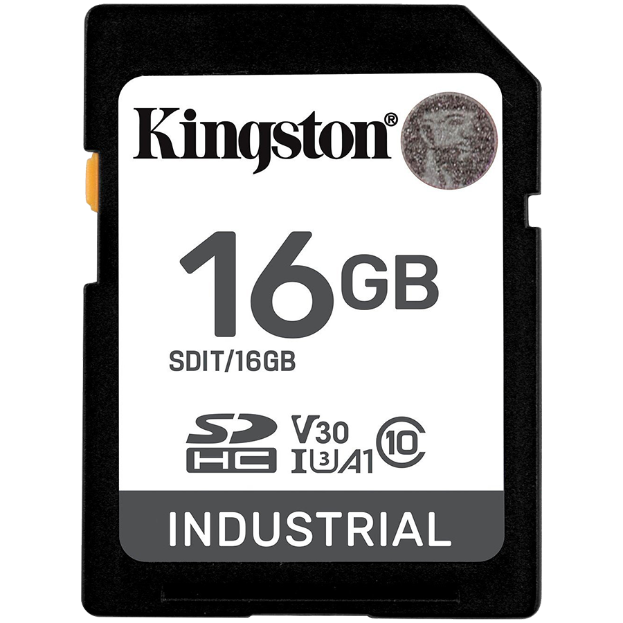 SD kartica KINGSTON 16GB SDHC Industrial (C10, UHS-I U3, V30, A1, pSLC, -40C do 85C)-0