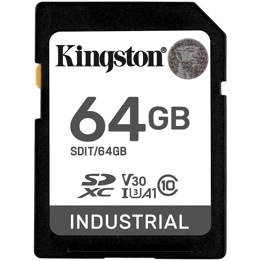 SD kartica KINGSTON 64GB SDXC Industrial (C10, UHS-I U3, V30, A1, pSLC, -40C do 85C)-0