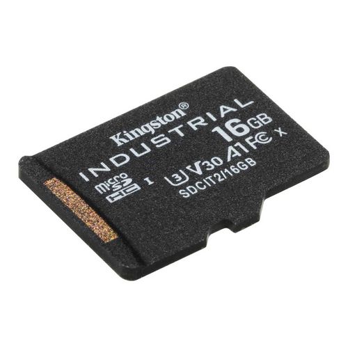 Kingston 16GB microSDHC Industrial C10 A1 pSLC Card Single Pack w/o Adapter EAN: 740617321098