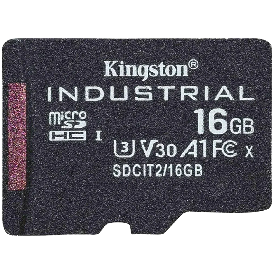 Kingston 16GB microSDHC Industrial C10 A1 pSLC Card Single Pack w/o Adapter EAN: 740617321098-0