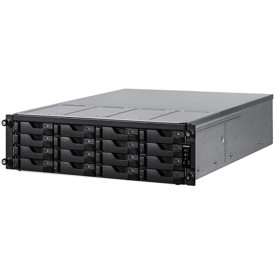 NAS ASUS AS7116RDX/RAIL KIT Lockerstor16R Pro 16x 3x5" 2x M.2 cache 4x 1Gbe + PCIEx4 slot Xeon QuadCore E-2224 4.6GHz 8GB dual PSU rackmount-1