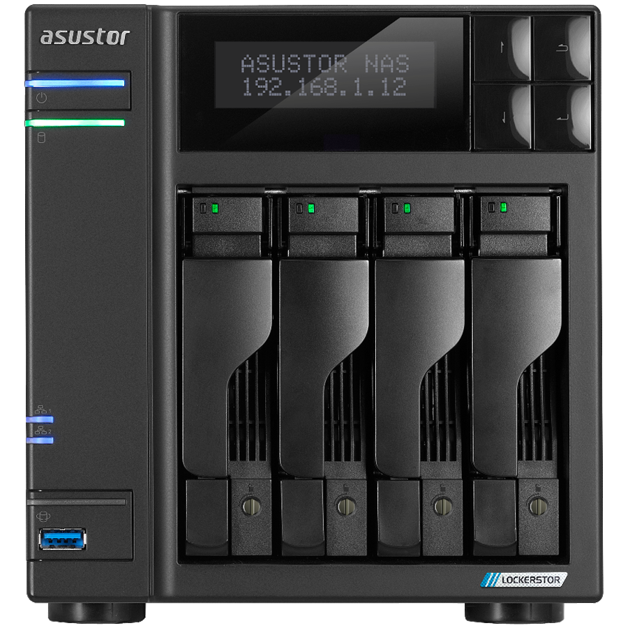 NAS ASUS AS6704T Lockerstor4 Gen2 4x 3.5 4x M.2 cache 2x 2.5Gbe Celeron QuadCore N5105 2.9GHz 4GB-0