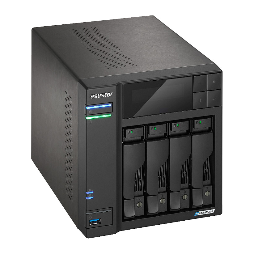 NAS ASUS AS6704T Lockerstor4 Gen2 4x 3.5 4x M.2 cache 2x 2.5Gbe Celeron QuadCore N5105 2.9GHz 4GB-5