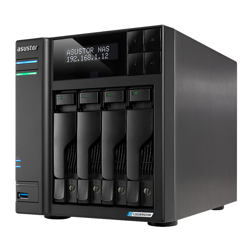 NAS ASUS AS6704T Lockerstor4 Gen2 4x 3.5 4x M.2 cache 2x 2.5Gbe Celeron QuadCore N5105 2.9GHz 4GB-7