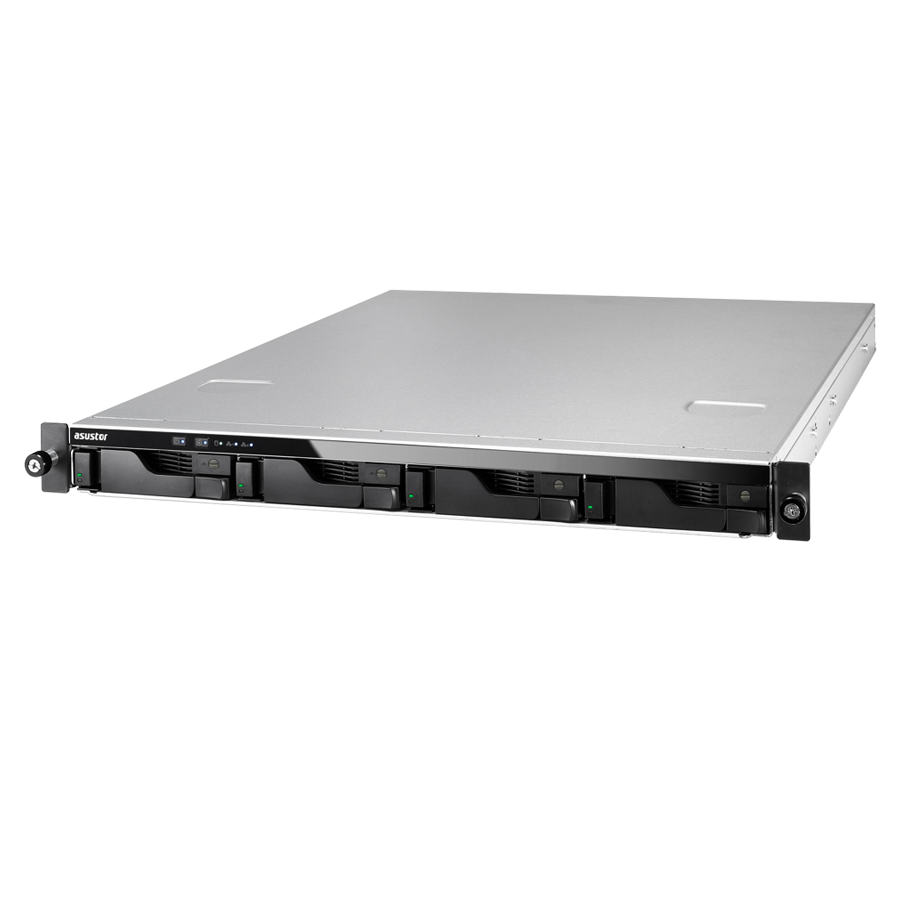 NAS ASUSTOR AS6504RD/RAIL KIT Lockerstor4RD 4x 3.5" - 2x 1Gbe + 2x 2.5Gbe Atom QuadCore C3538 2.1GHz 8GB dual PSU rackmount-1
