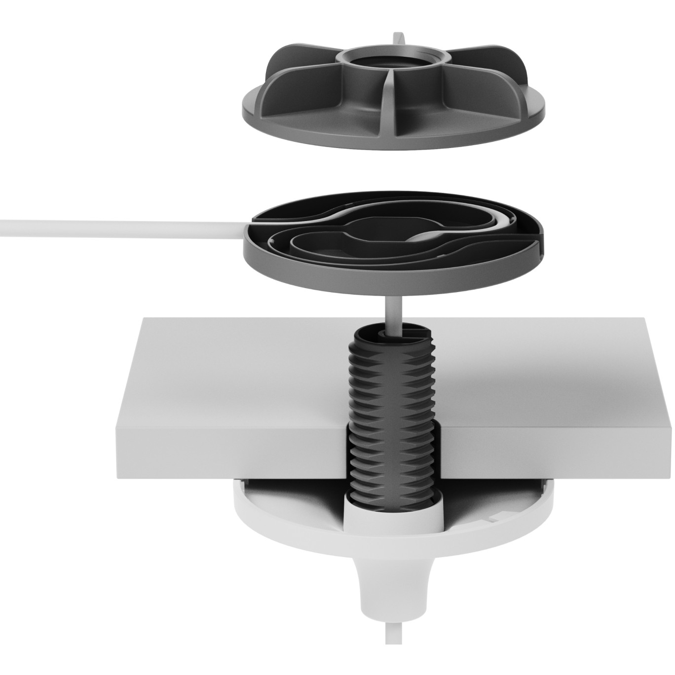 Držač za mikrofon LOGITECH Mic Pod Pendant Mount, bijela boja-2