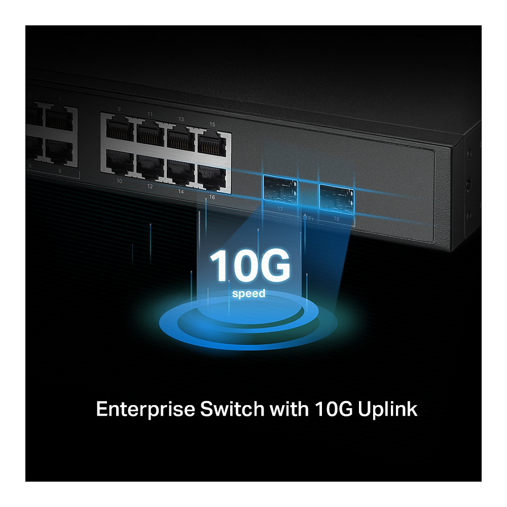 Prekidač TP-LINK Omada 16-Port 2.5GBASE-T and 2-Port 10GE SFP+ (L2+ managed, 8-port PoE+)-11