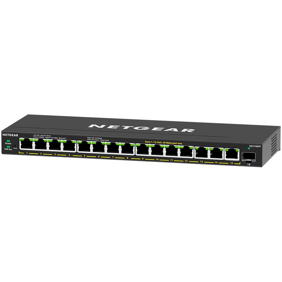 Switch NETGEAR 16PT GE PLUS W/ HI-PWR POE+-0