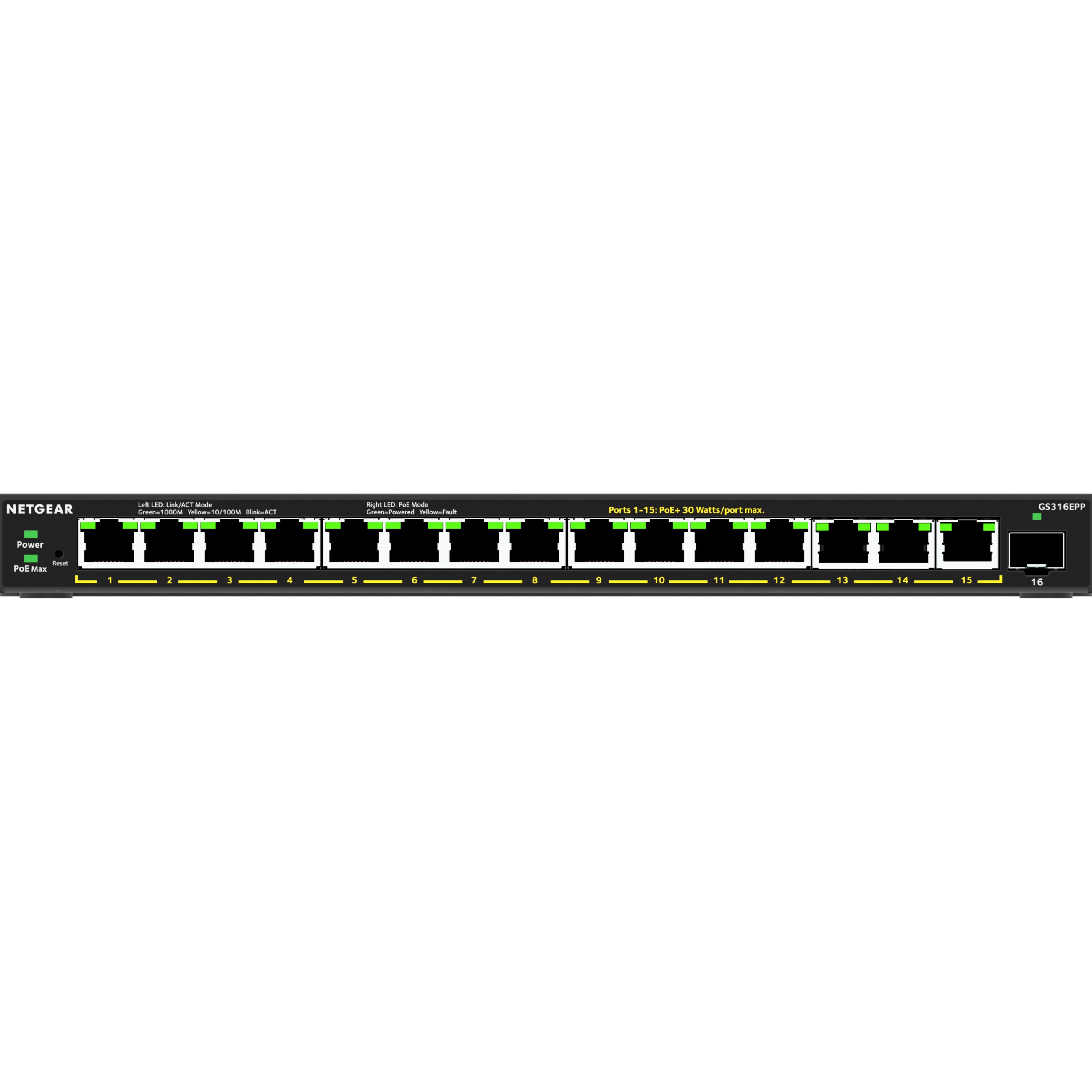 Switch NETGEAR 16PT GE PLUS W/ HI-PWR POE+-1