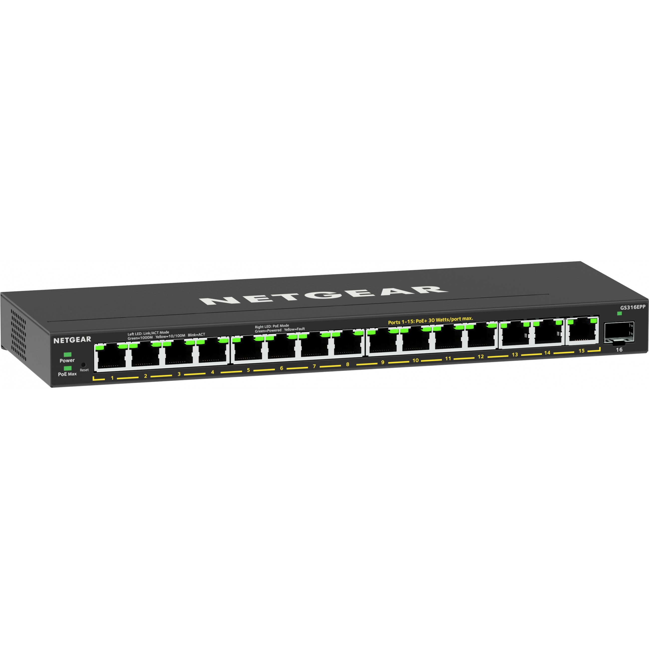 Switch NETGEAR 16PT GE PLUS W/ HI-PWR POE+-4