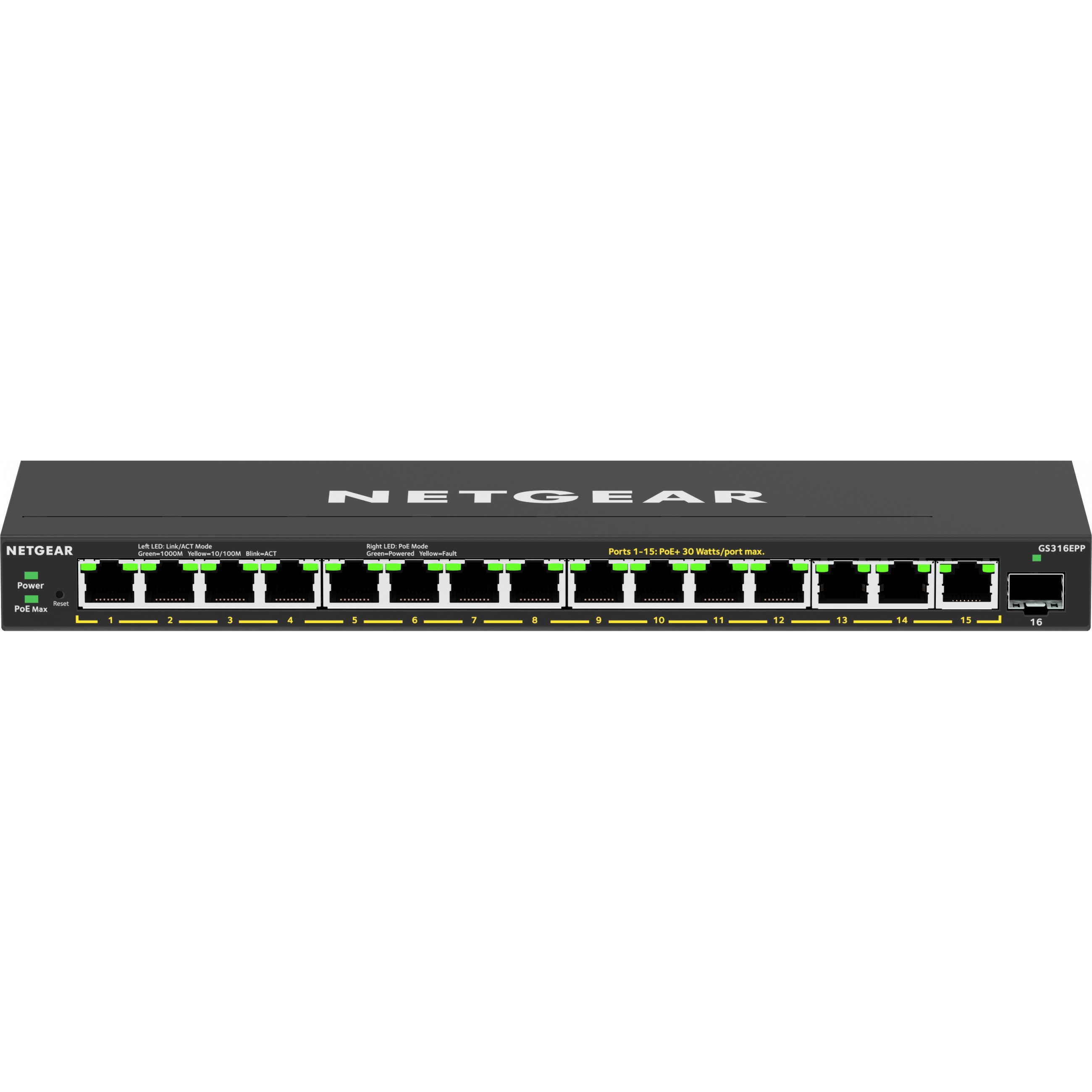 Switch NETGEAR 16PT GE PLUS W/ HI-PWR POE+-5