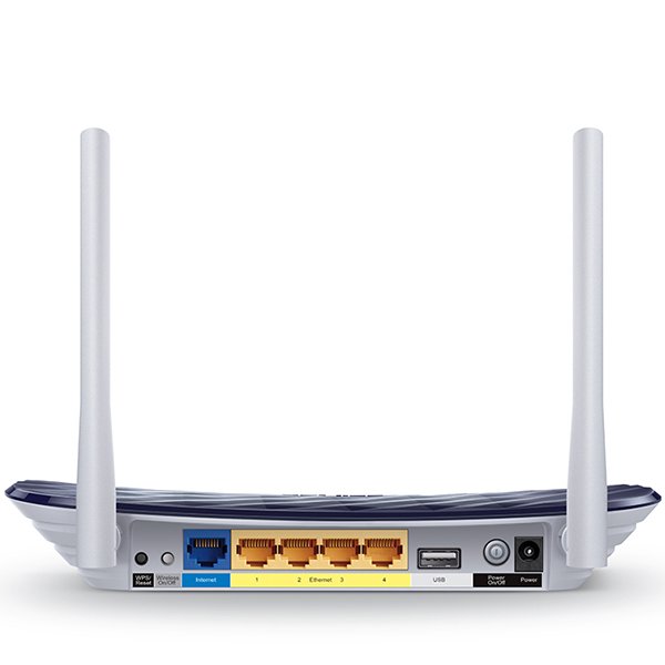 TP-LINK AC750 Dual Band Wireless Router, Mediatek, 433Mbps at 5GHz + 300Mbps at 2.4GHz, 802.11ac/a/b/g/n,1 10/100M WAN + 4 10/100M LAN, Wireless On/Off, 2 fixed antennas-1