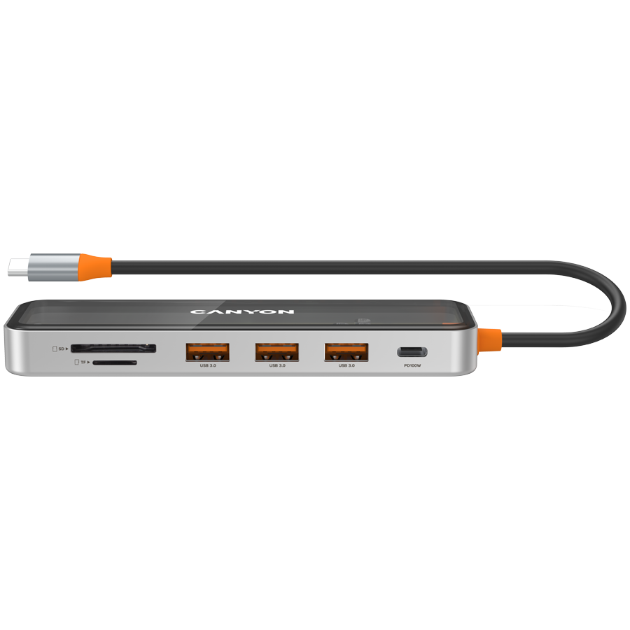 Hub CANYON DS-13 (7in1, USB-C, HDMI, 3x USB 3.0, čitač kartica)-3