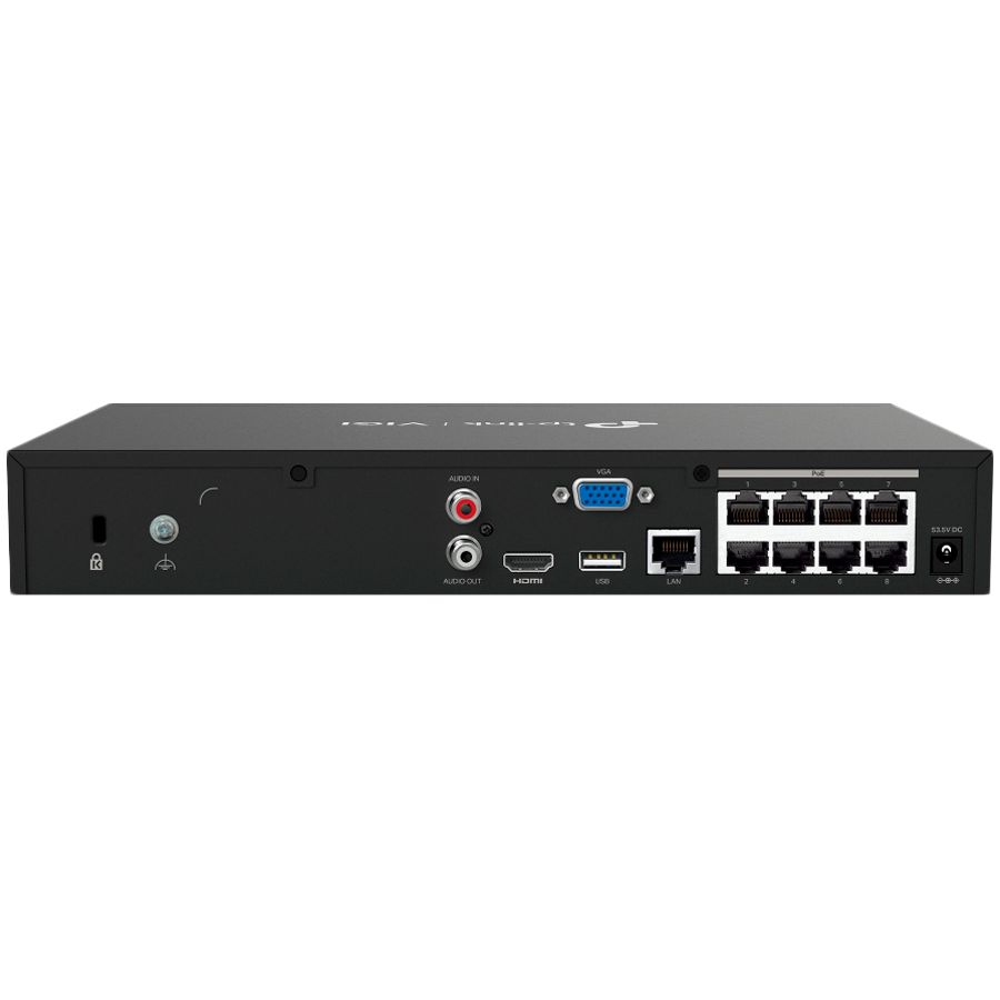 Kamera TP-LINK 8 Channel PoE Network Video Recorder (h.265+/h.265/h.264+/h.264, do 8mp rezolucija, 80 mbps ulazna propusnost, 8× 10/100 mbps poE+ portova)-2